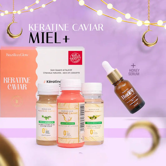 Pack Kératine Caviar Miel +